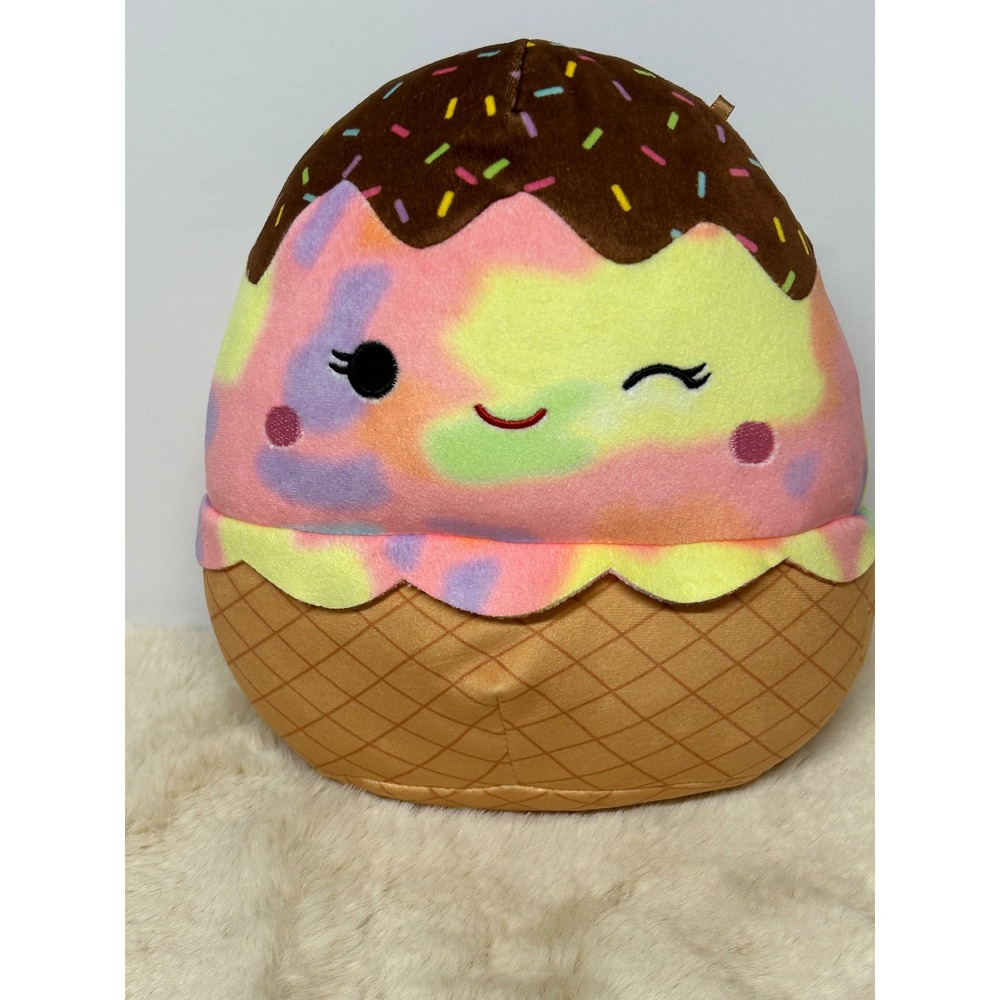 Squishmallows 8 Inch‎ Maya the Ice Cream Cone Tie Dye Plush Kellytoy Jazwares